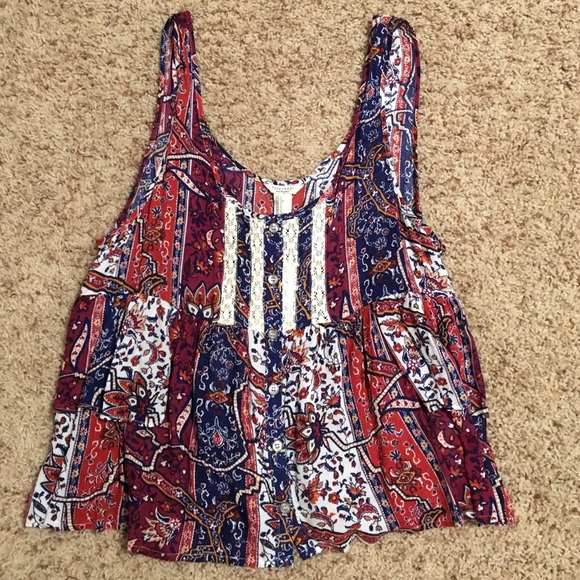 Boho Crop Tank Top