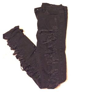 Blank Nyc black distressed jeans