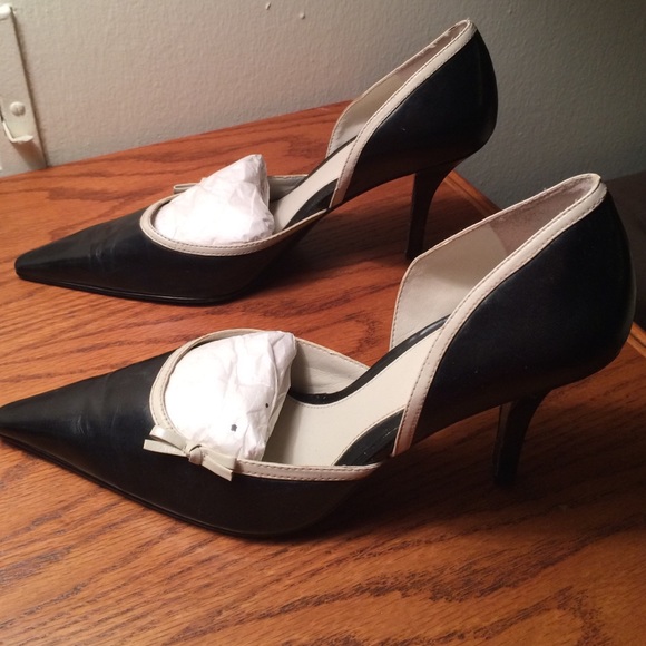 Black and white, Enzo Angiolino heels, 9 1/2 - Picture 4 of 4