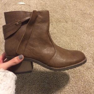Brown booties
