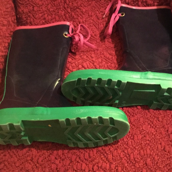 FINAL$$$ J. Crew Rain Boots 9 GUC - Picture 2 of 4