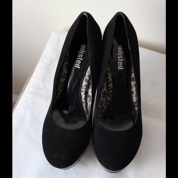 Unlisted Shoes - Unlisted faux suede heels