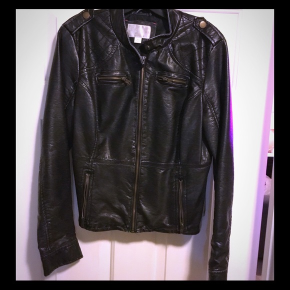 Faux leather jacket