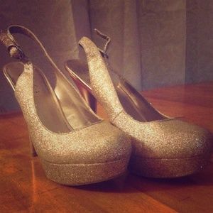 Sparkle Gold Heels