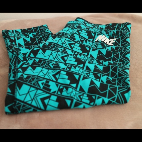 Teal/Black Nike Leggings