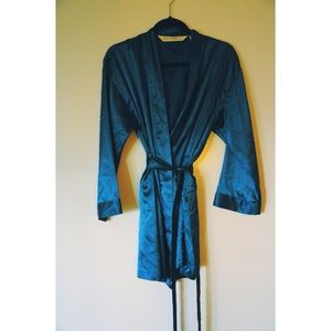 Victoria's Secret Satin, Midnight Blue Robe