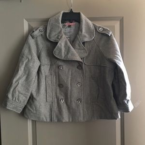 Trendy Gray Crop Coat