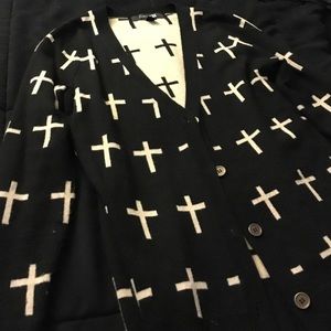 Cross cardigan