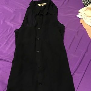 Sheer tank top blouse