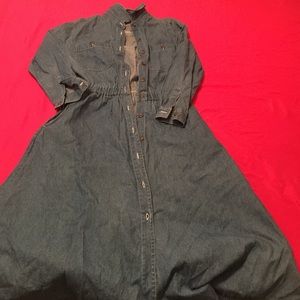 Vintage Denim cinched waist dress
