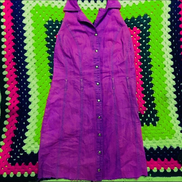 💜SOLD💜 Purple Denim Dress