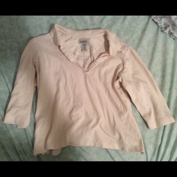 Cropped Collared Vintage Top