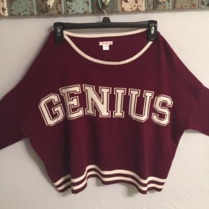 Xhilaration Long Sleeve Cropped Sweater