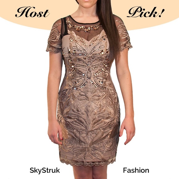 🎉HP🎉 Gracia Beaded Lace Dress
