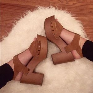 Steve Madden Clog Platforms, Size 7.5