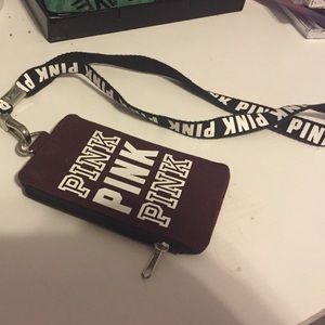 Pink lanyard