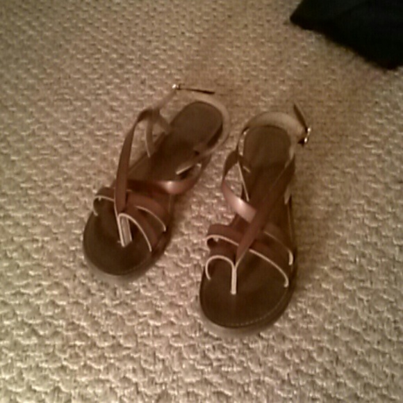 Brown gladiator sandles