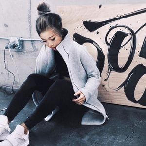 *SOLD* JCREW Stadium cloth cocoon coat jacket