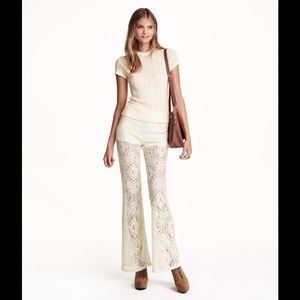 Flared Lace Leggings