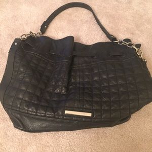 Black quilted BCBG Tote