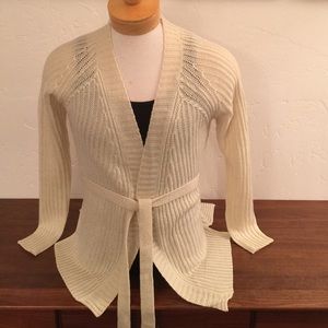 Cream colored cardigan