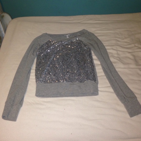 Sparkly grey sweater