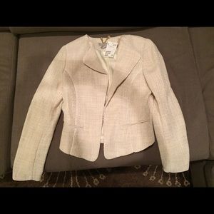 H&M cream colored blazer size 4