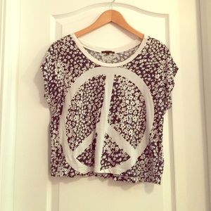 Beautiful Urban Outfitters Floral Crop Beautiful Urban Outfitters Floral Crop