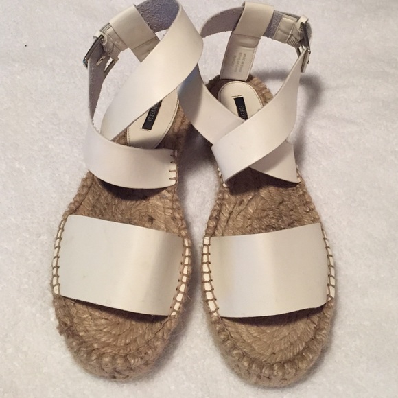 Forever 21 Shoes - White Espadrilles Sandals