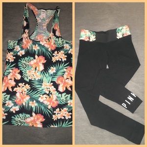 🎉 VS PINK 2 Pcs Set 🎉 Medium Top / XS Leggings🎉