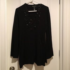 INC Black tunic size Medium