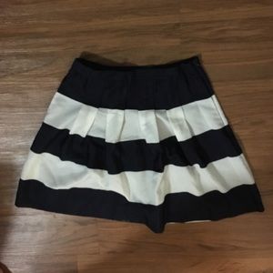 NWOT 00 J. Crew Silky Striped Mini Skirt