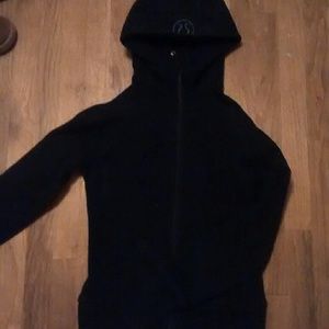 Lululemon black thick scuba jacket