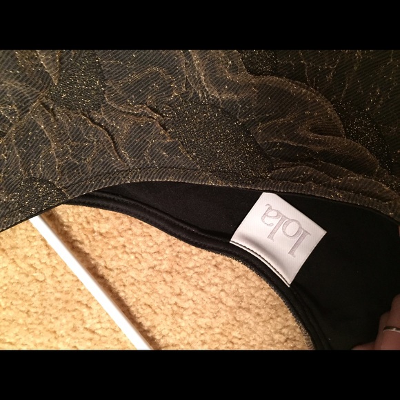 Black and Gold Semi-Formal Dress - Picture 2 of 4