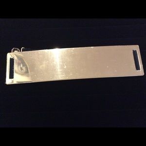 Thick gold metal mirror wide elastic waist belt