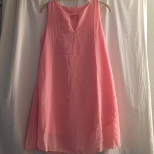 Keyhole front mini dress