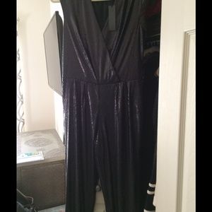 ASOS Black Sequin Jumpsuit