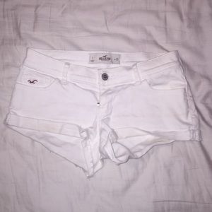 White Jean shorts