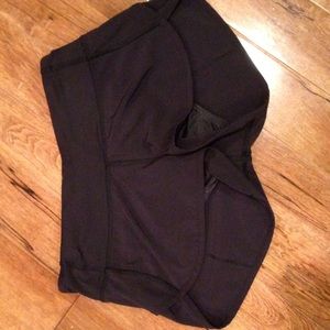 Lululemon Athletica black speed shorts size 2