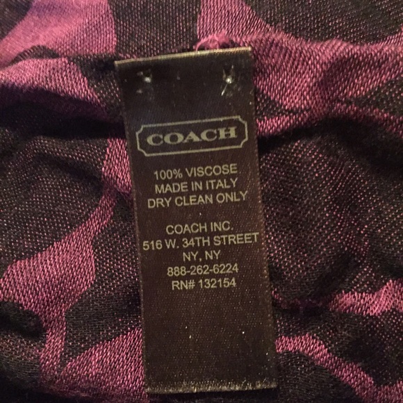 Coach Signature C Oblong Scarf - Picture 2 of 4