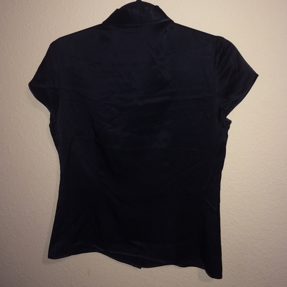 Black button down blouse - Picture 3 of 3