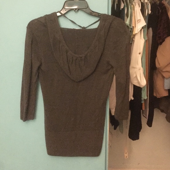Grey hooded shirt/dress - Picture 2 of 2