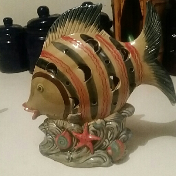 fish candle holder