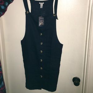 Navy Overall Dress