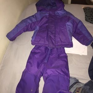 Girl size 18-24 months Columbia snowsuit $90