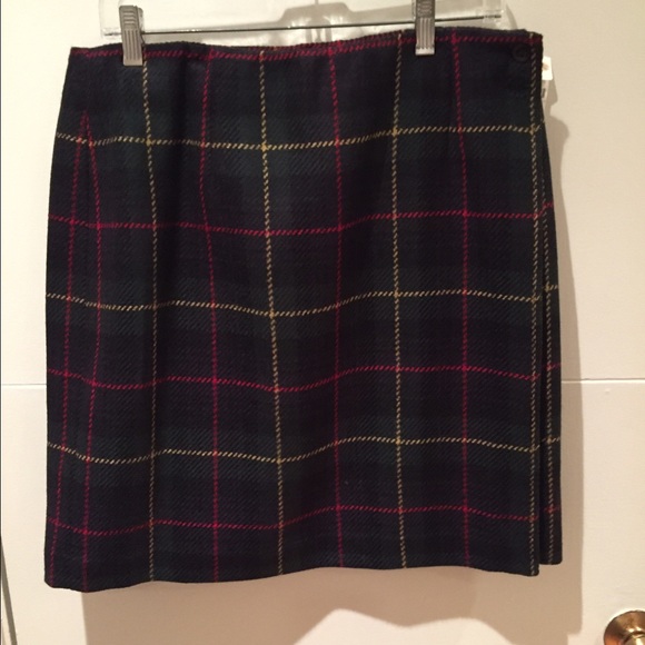 Cute plaid wrap skirt