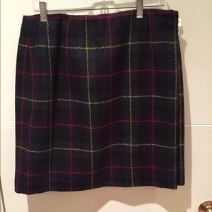 Cute plaid wrap skirt