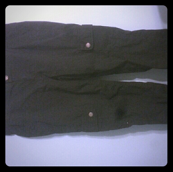 Black cargo pants