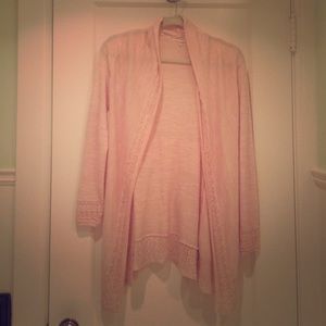 anthropologie (knitted&knotted) laced sweater