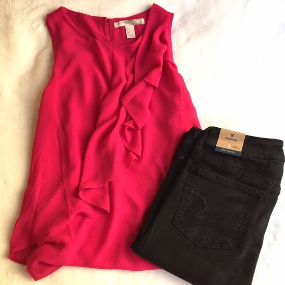 Pink Sleeveless Blouse